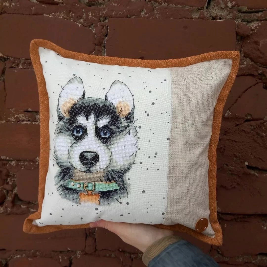 Cute Husky Cross Stitch Pattern фото 7