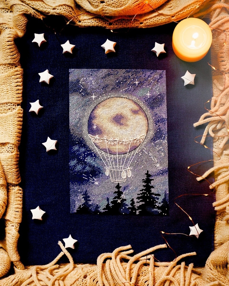 Moon Cross Stitch Chart фото 4