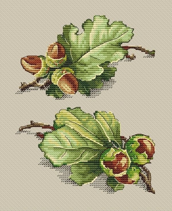 Autumn Duo Cross Stitch Pattern фото 5