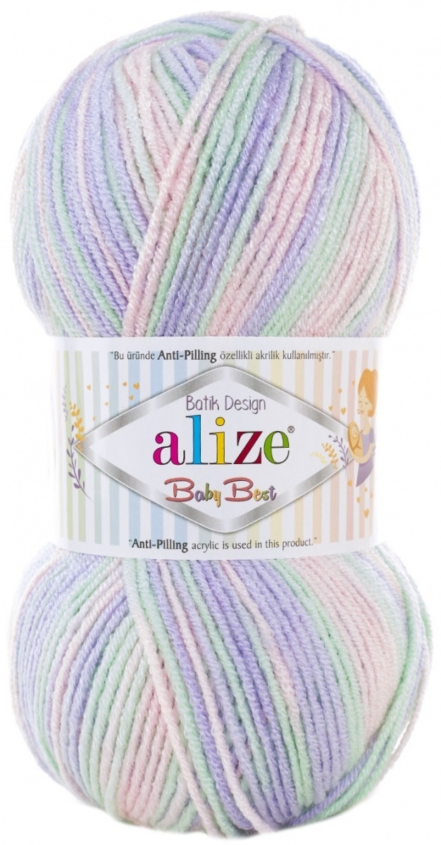 Alize Baby Best Batik, 90% acrylic, 10% bamboo 5 Skein Value Pack, 500g фото 3