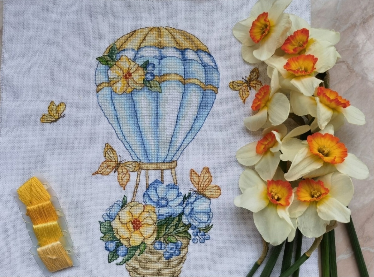 Flower Balloon Cross Stitch Pattern фото 10