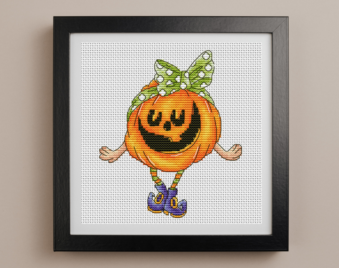 Funny Pumpkin 2 Cross Stitch Pattern фото 2