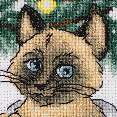 Christmas Cute Cats Cross Stitch Kit  фото 3
