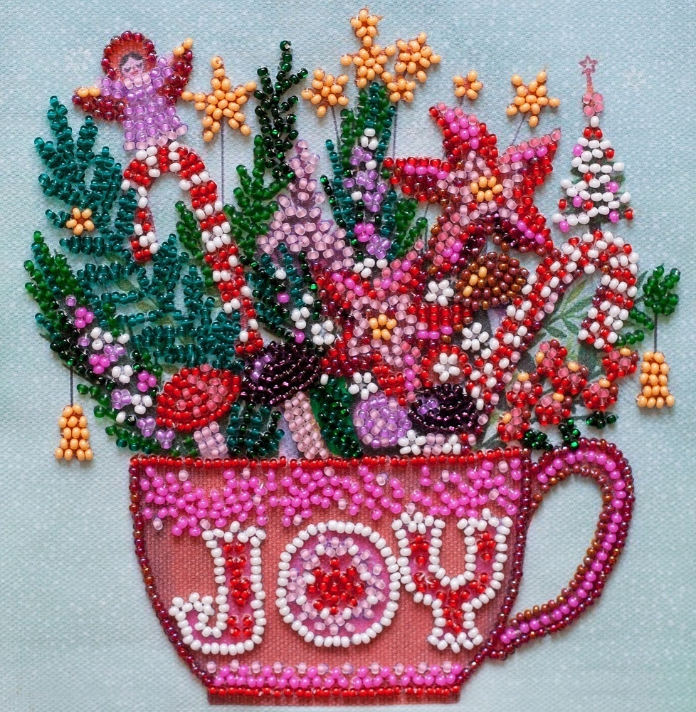 Festive Tea Party Bead Embroidery Kit фото 1