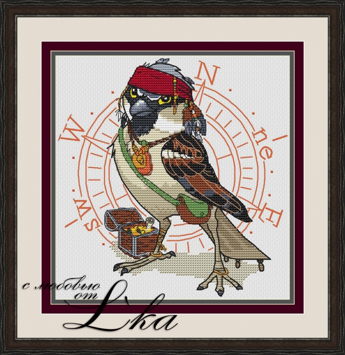 Sparrow. The Pirate Cross Stitch Pattern фото 1