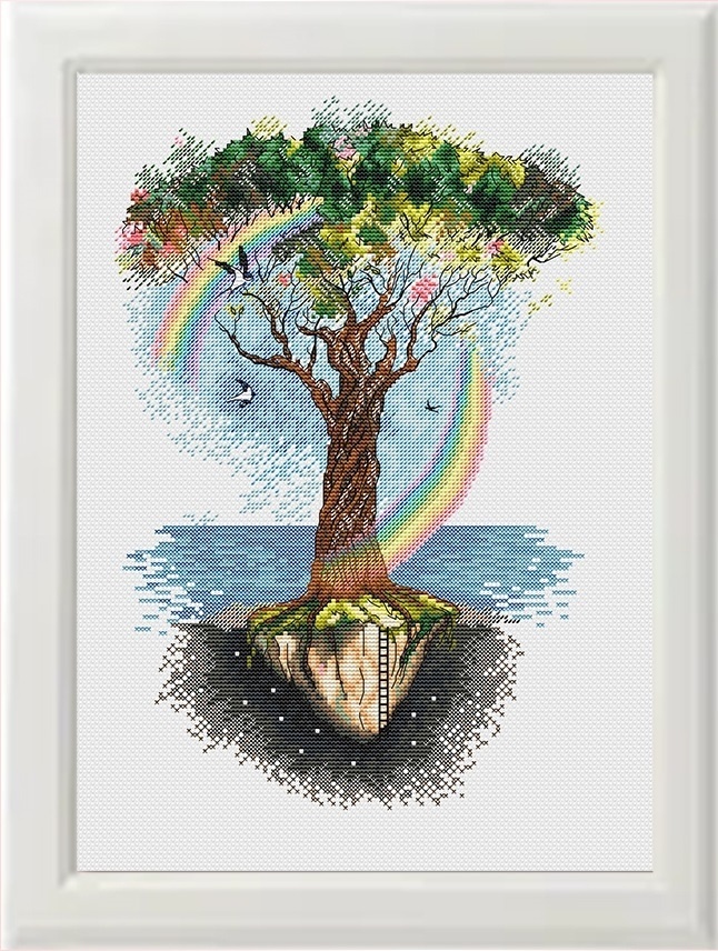 Tree of Life Cross Stitch Pattern фото 1