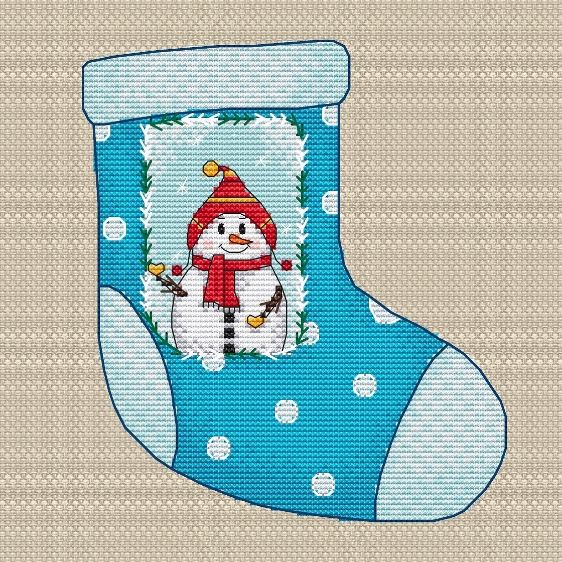 With Love, Snowman! Cross Stitch Pattern фото 1