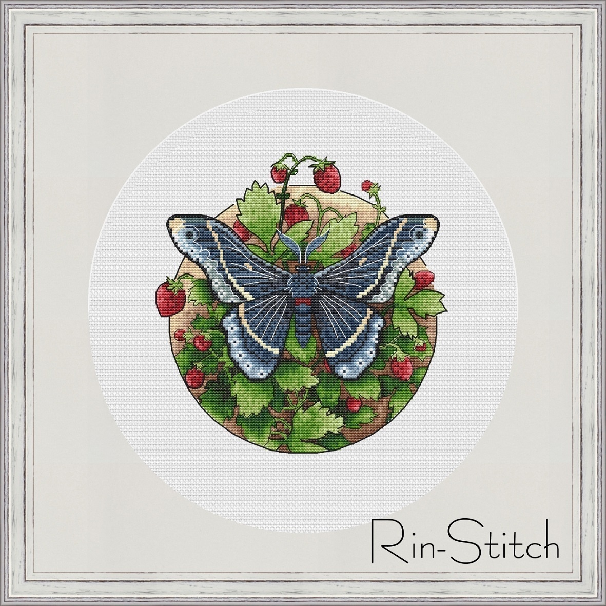 Wild Strawberry Cross Stitch Pattern фото 1
