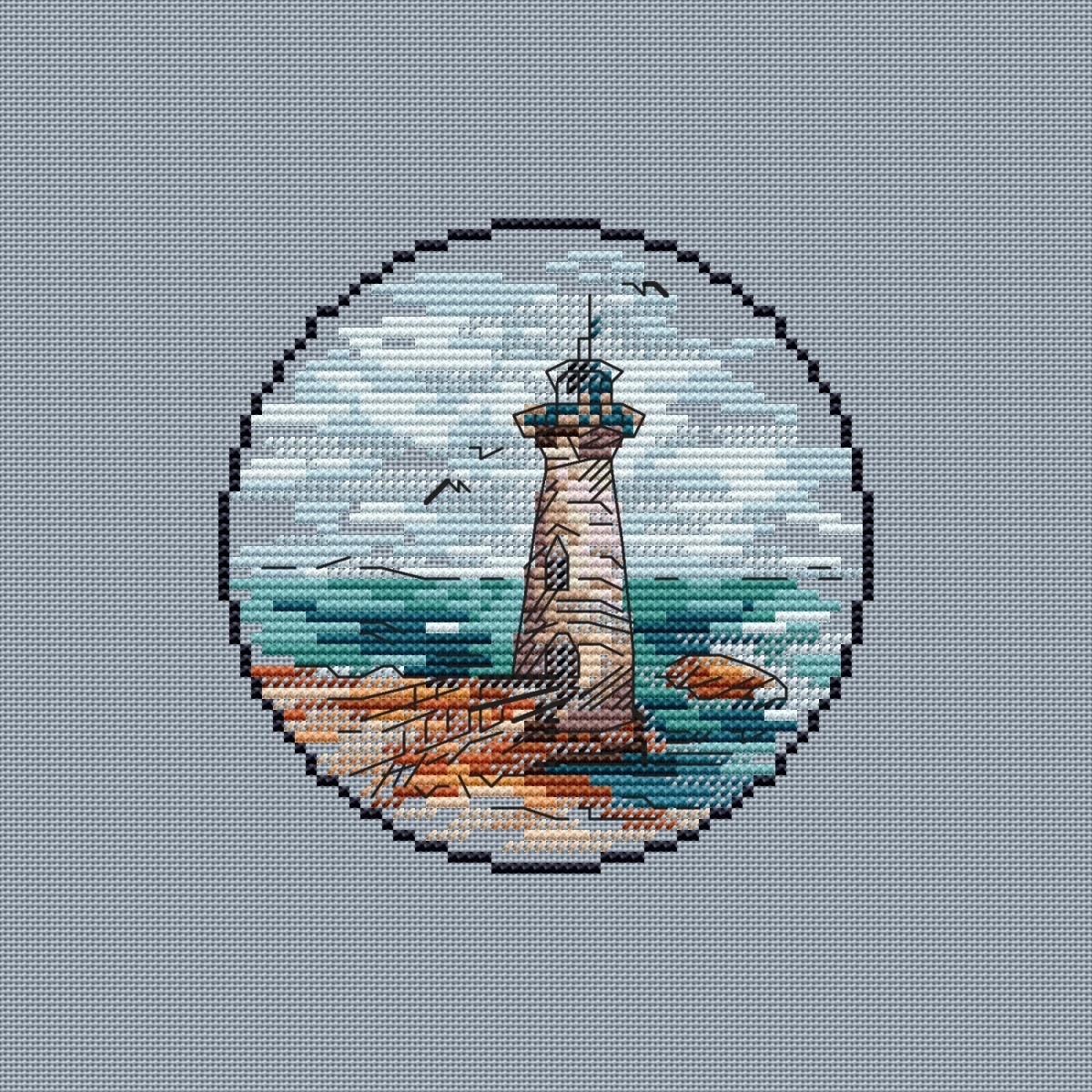 Small Lighthouse 10 Cross Stitch Pattern фото 2