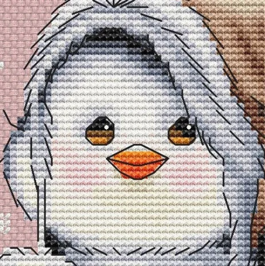 Penguin on Ice Cross Stitch Pattern фото 12