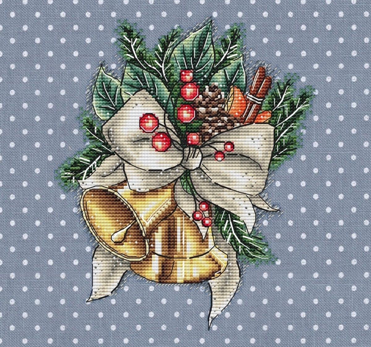 Christmas Bells Cross Stitch Pattern фото 3