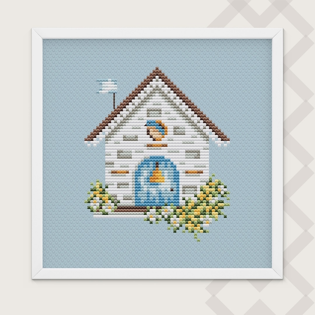 Birdhouse 3 Cross Stitch Pattern фото 1