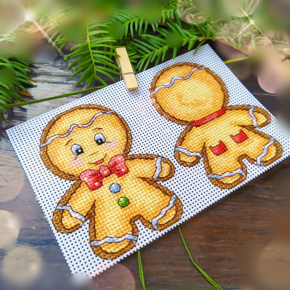 Gingerbread Man Cross Stitch Pattern фото 3