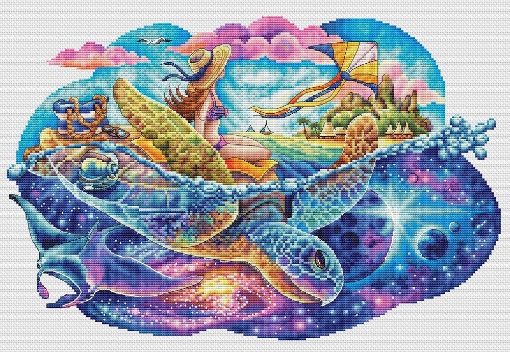 Great Turtle Cross Stitch Pattern фото 1