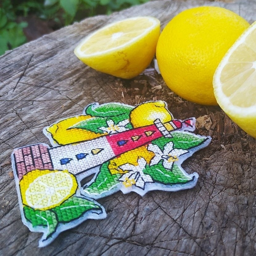 Lighthouse Lemons Cross Stitch Pattern фото 4