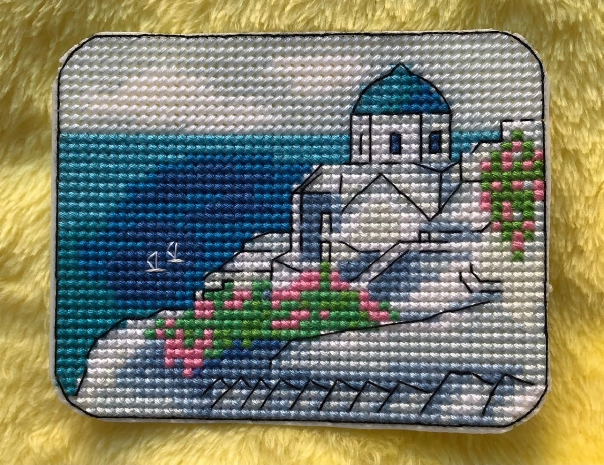 Santorini Cross Stitch Chart фото 3