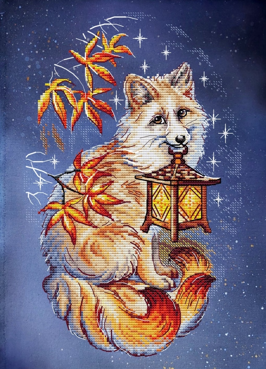 Kitsune Fox Cross Stitch Pattern фото 3