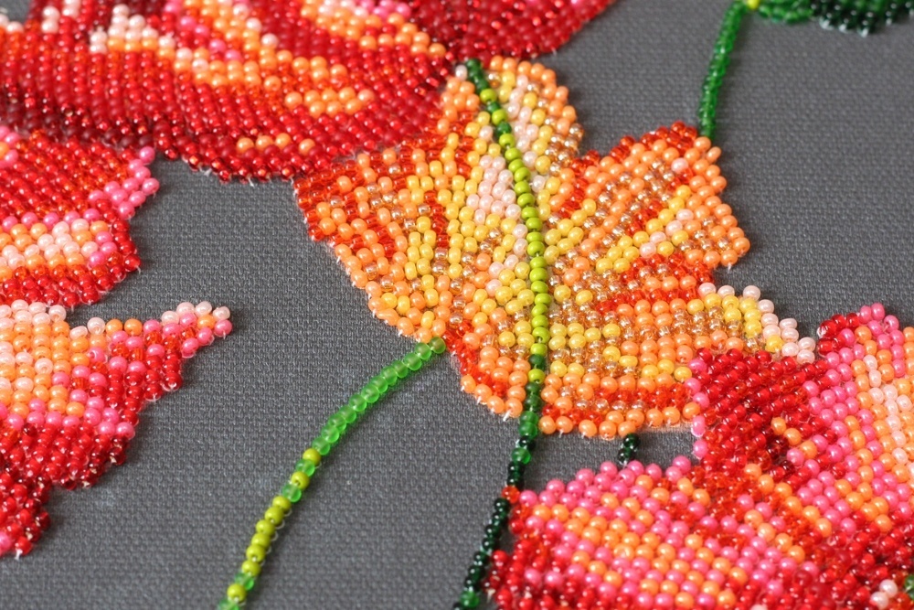Velvet Poppies Bead Embroidery Kit фото 5