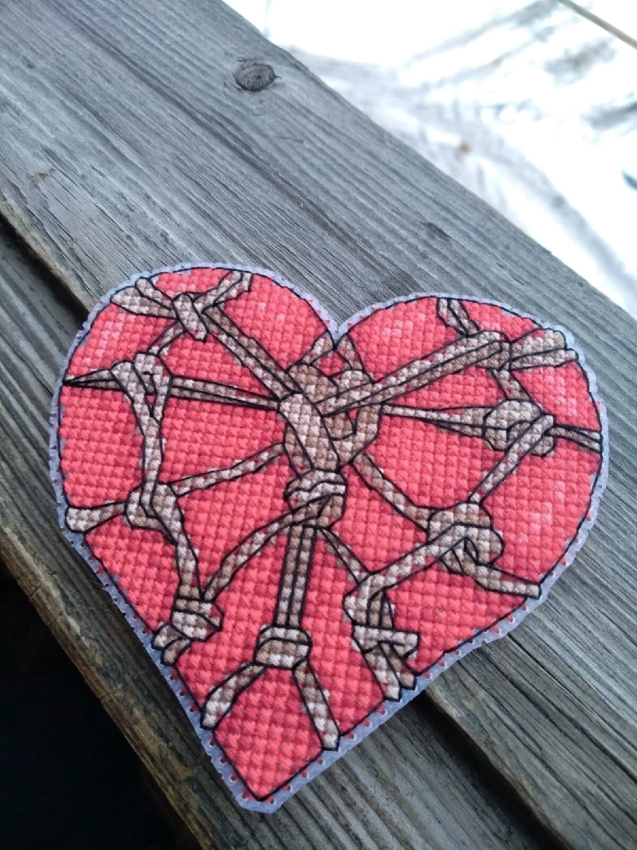 Hot Hearts Cross Stitch Pattern фото 5