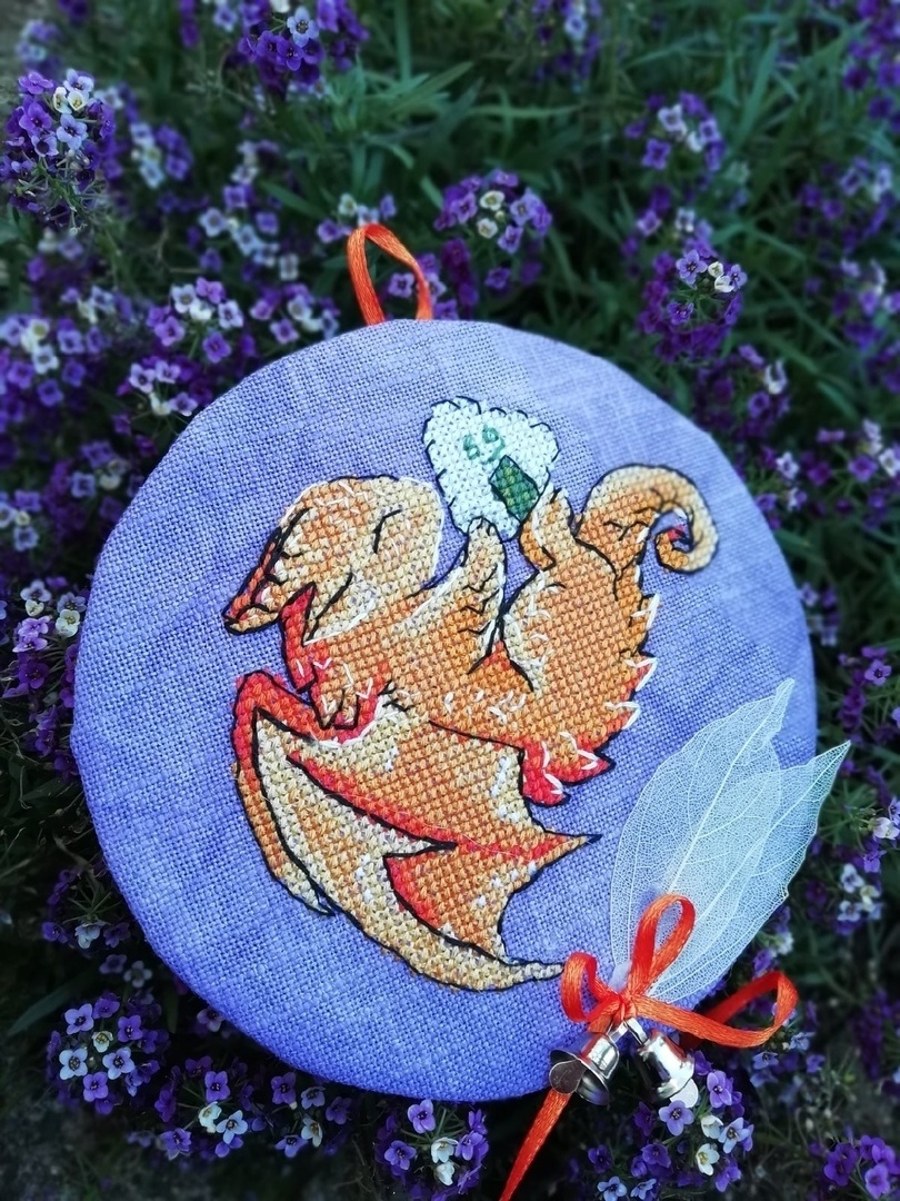 Dragon Onigiri Cross Stitch Pattern фото 6