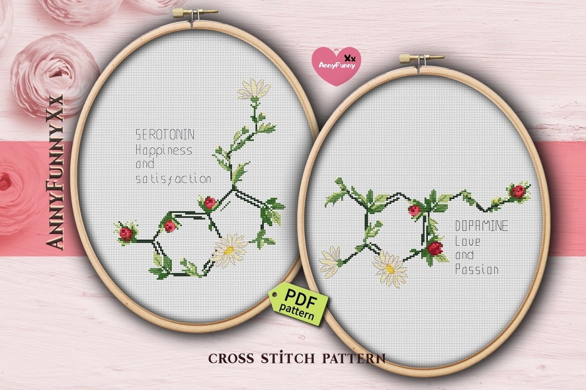 Dopamine Cross Stitch Pattern фото 8