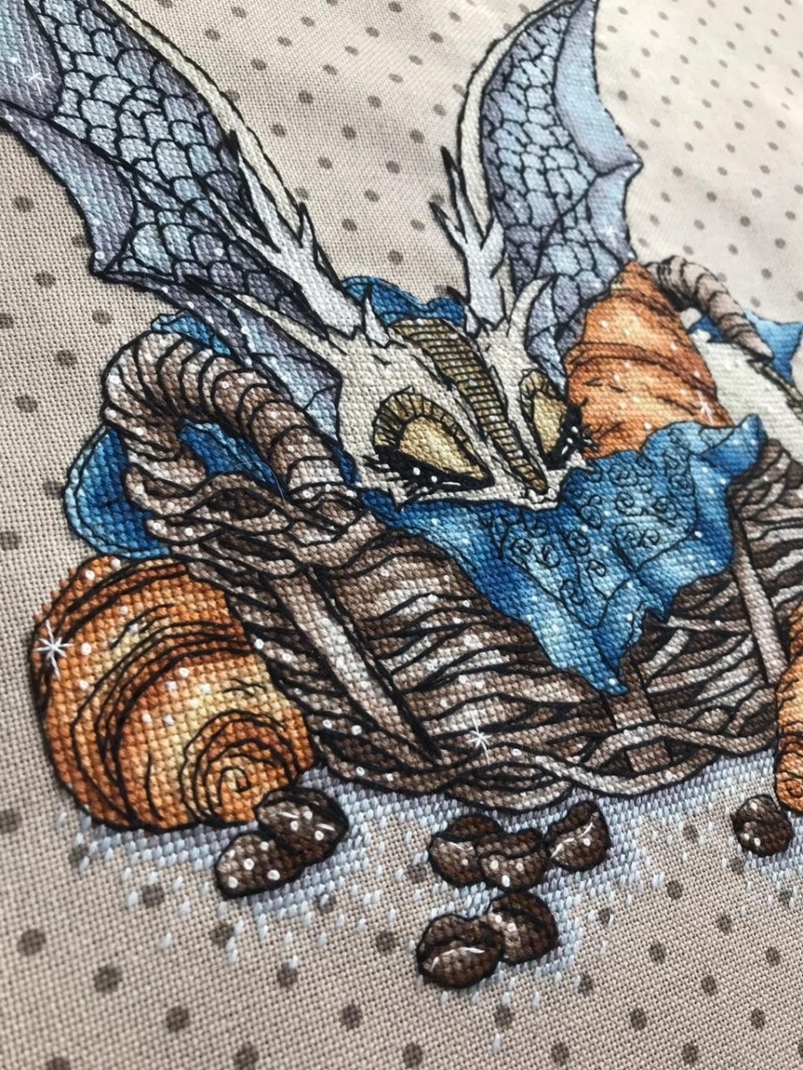The Dragon in the Basket Cross Stitch Pattern фото 3