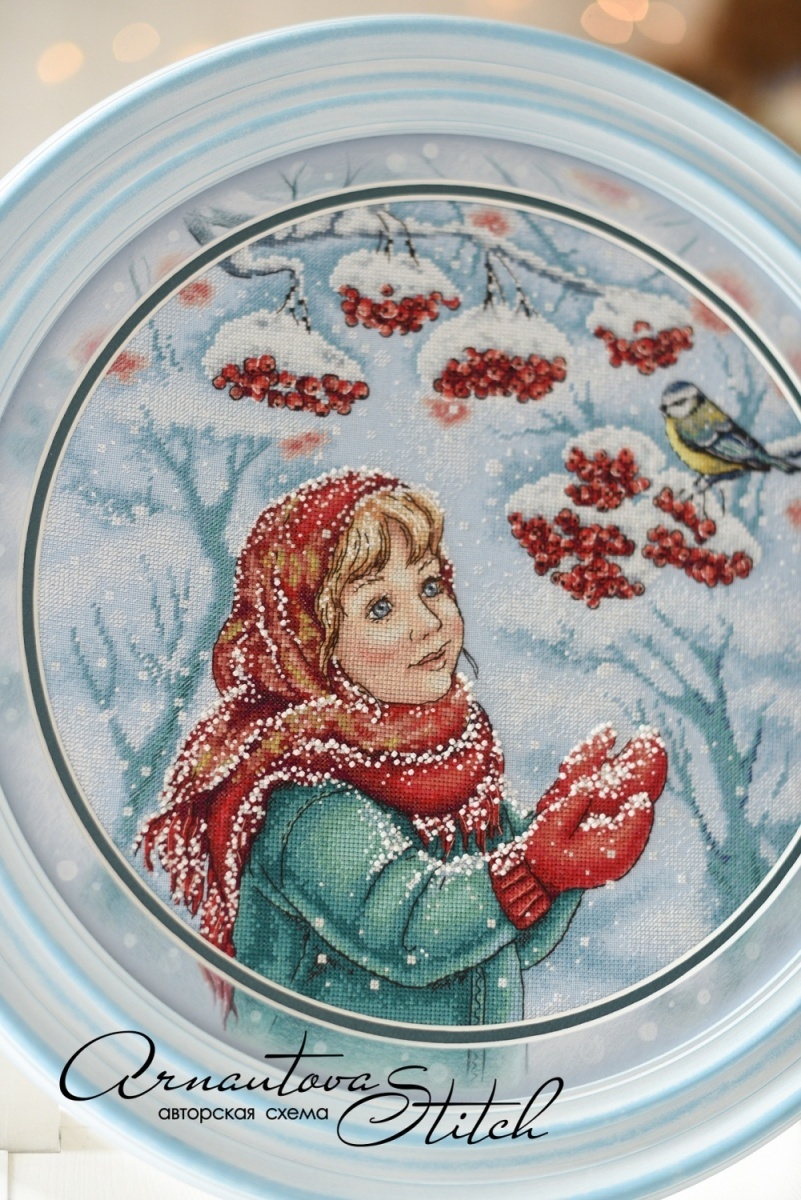 Russian Winter Cross Stitch Chart фото 4