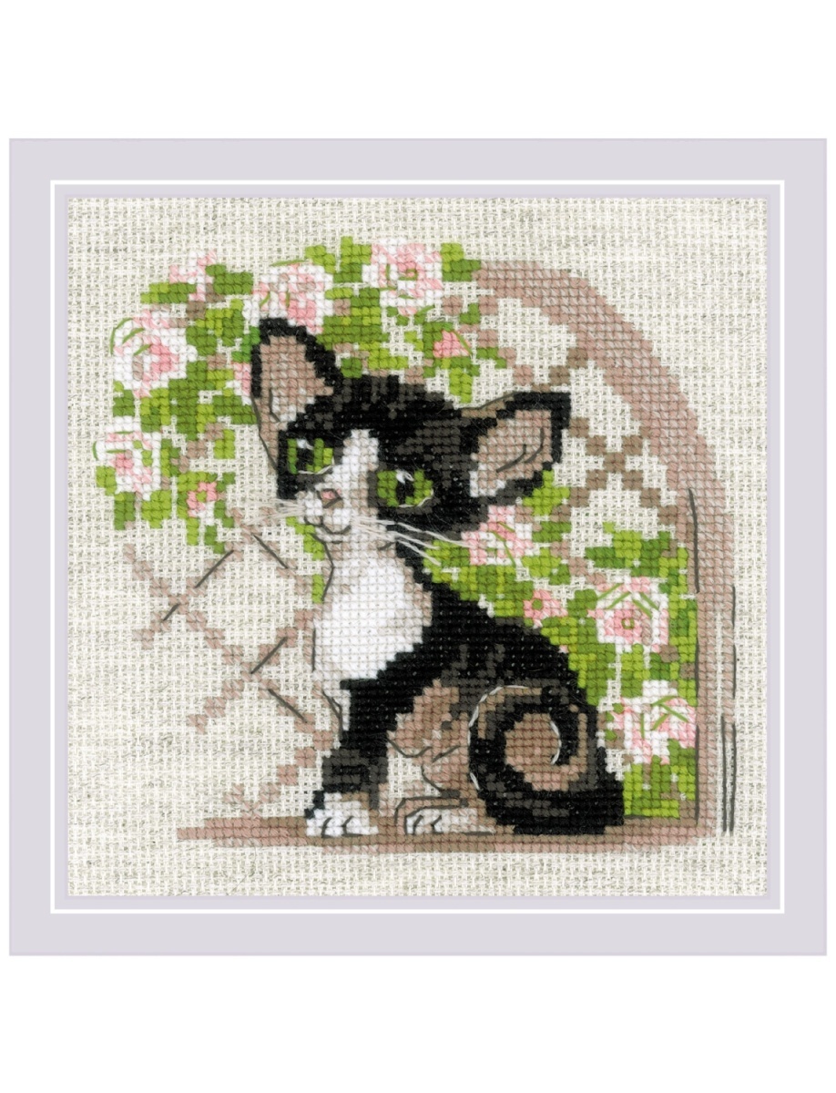 Cornish Rex Kitten Cross Stitch Kit фото 1