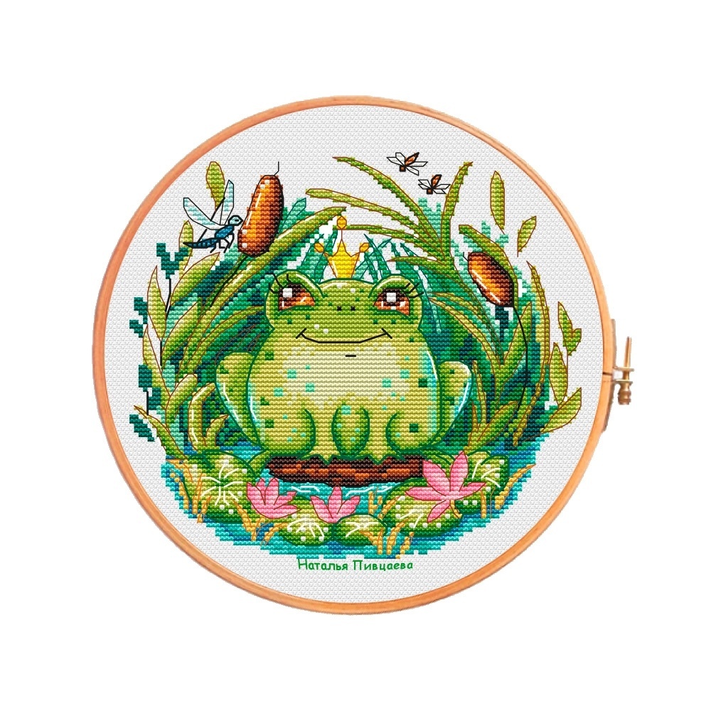 A Frog Princess Cross Stitch Pattern фото 1