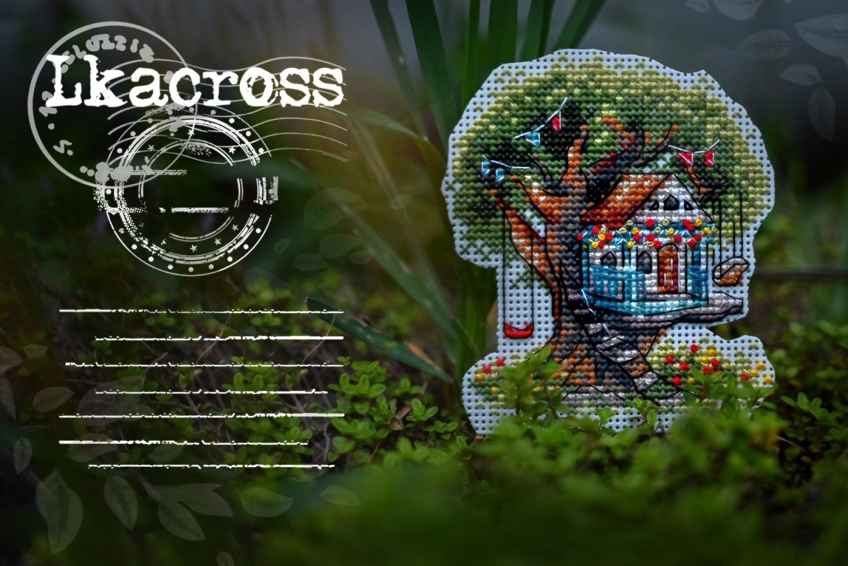 A House on a Tree Cross Stitch Pattern фото 2
