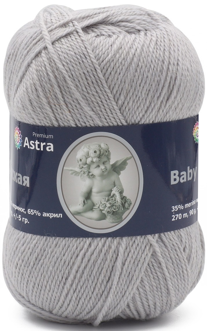 Astra Premium Baby, 35% Merino Wool, 65% Acrylic, 3 Skein Value Pack, 270g фото 13
