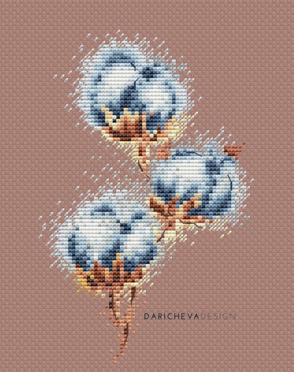 Cotton Plant Cross Stitch Pattern фото 3