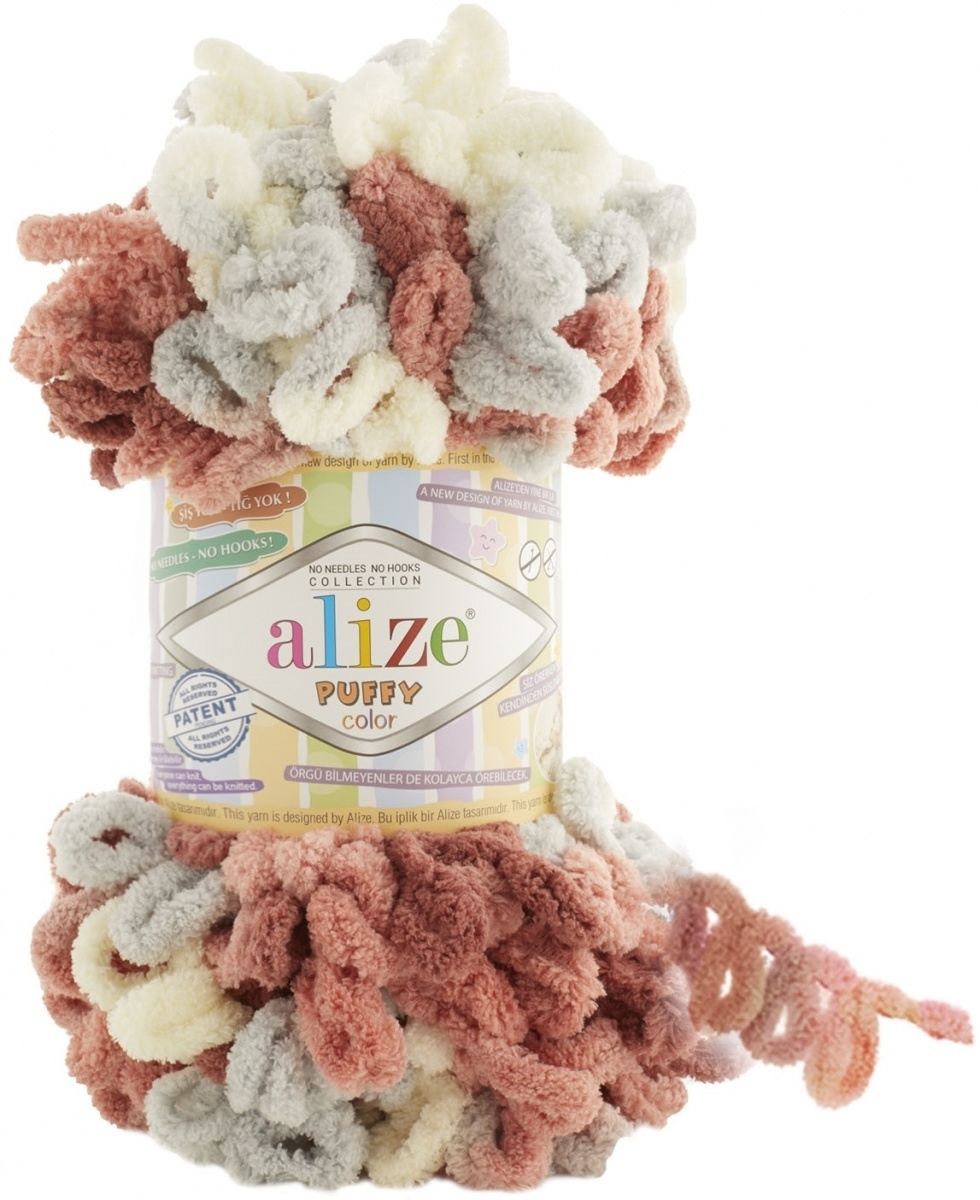 Alize Puffy Color, 100% Micropolyester 5 Skein Value Pack, 500g фото 35