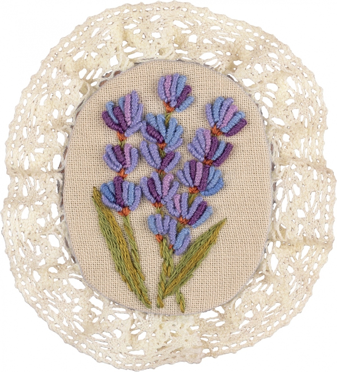 Vintage Brooches. Fennel and Lavender Embroidery Kit фото 7