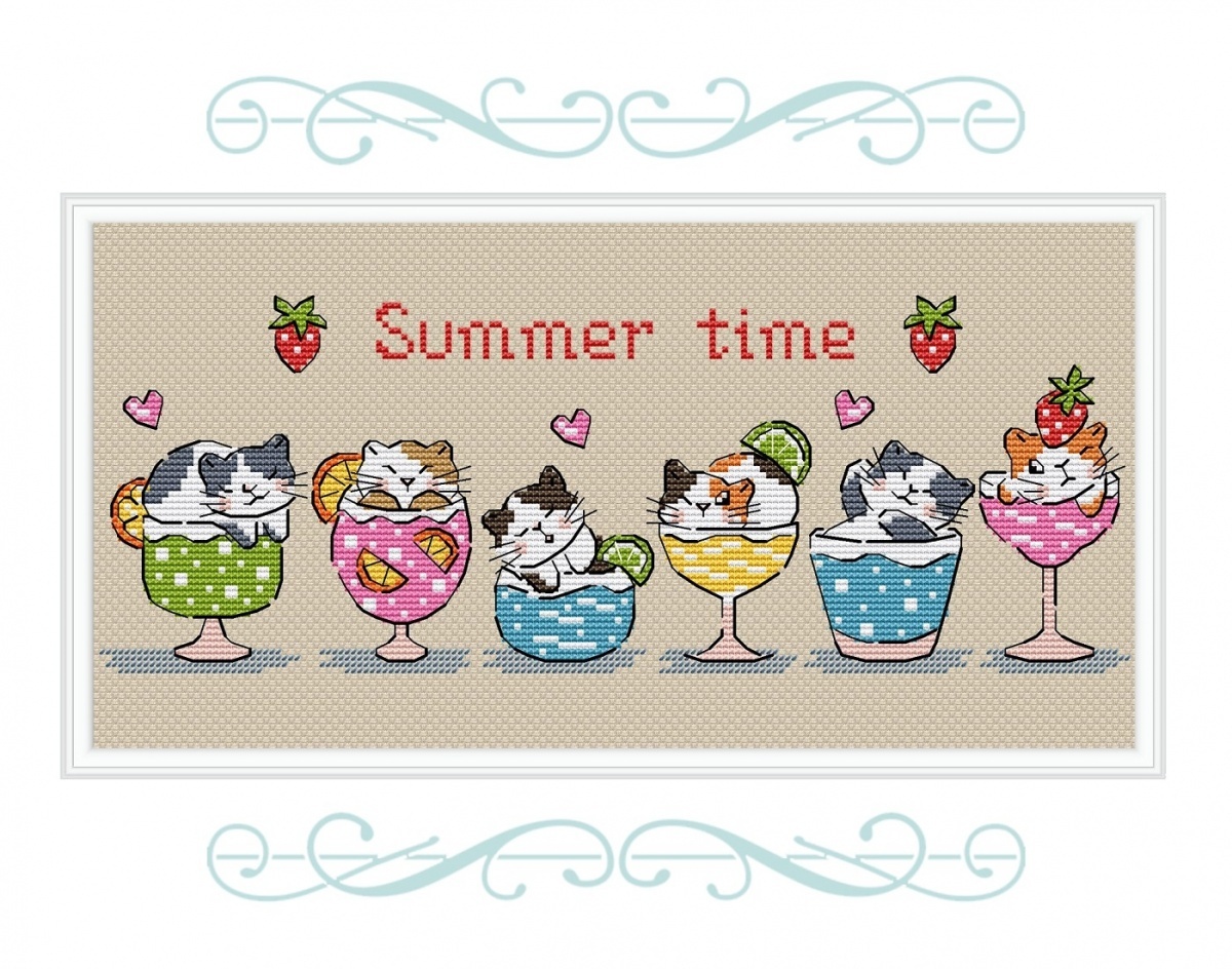 Summer Time Cross Stitch Pattern фото 2