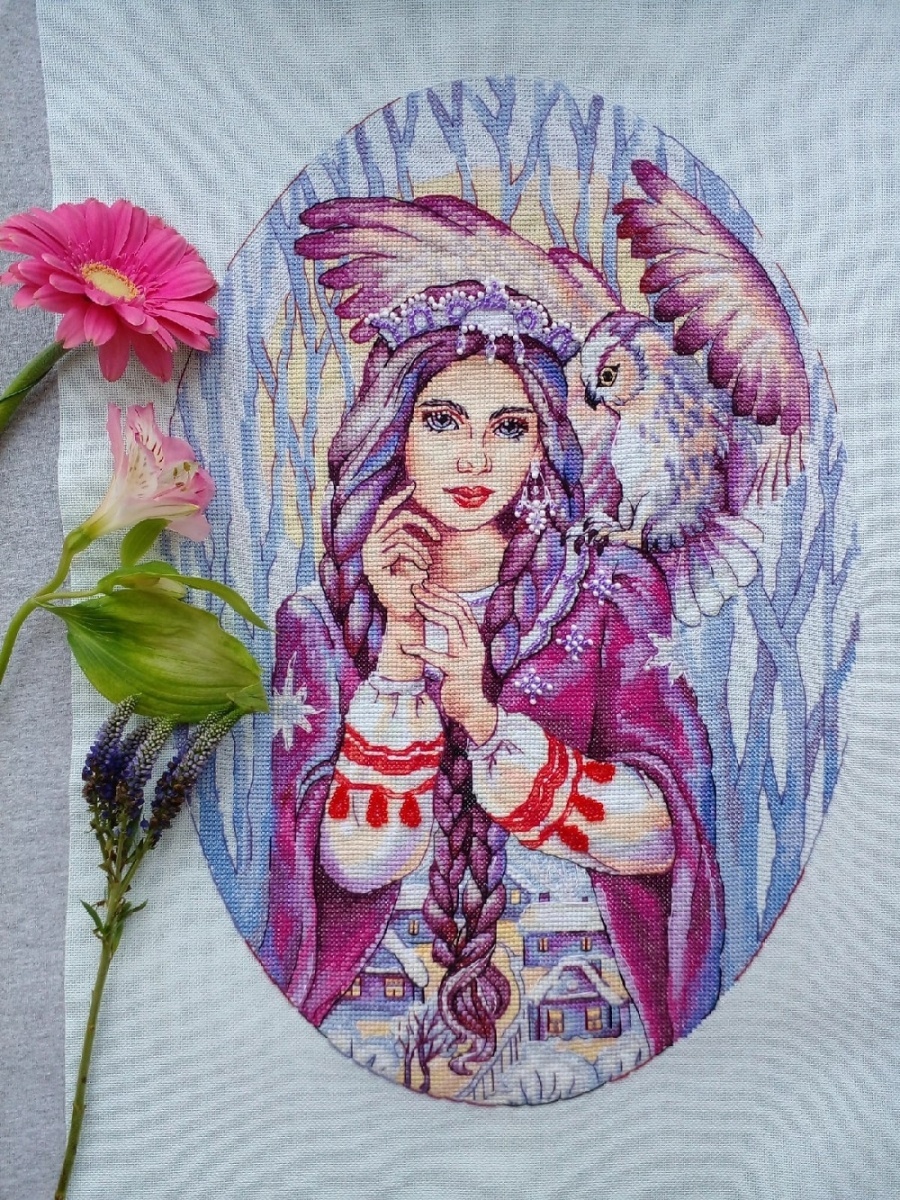Divia - Slavic Goddess of the Moon Cross Stitch Pattern фото 4