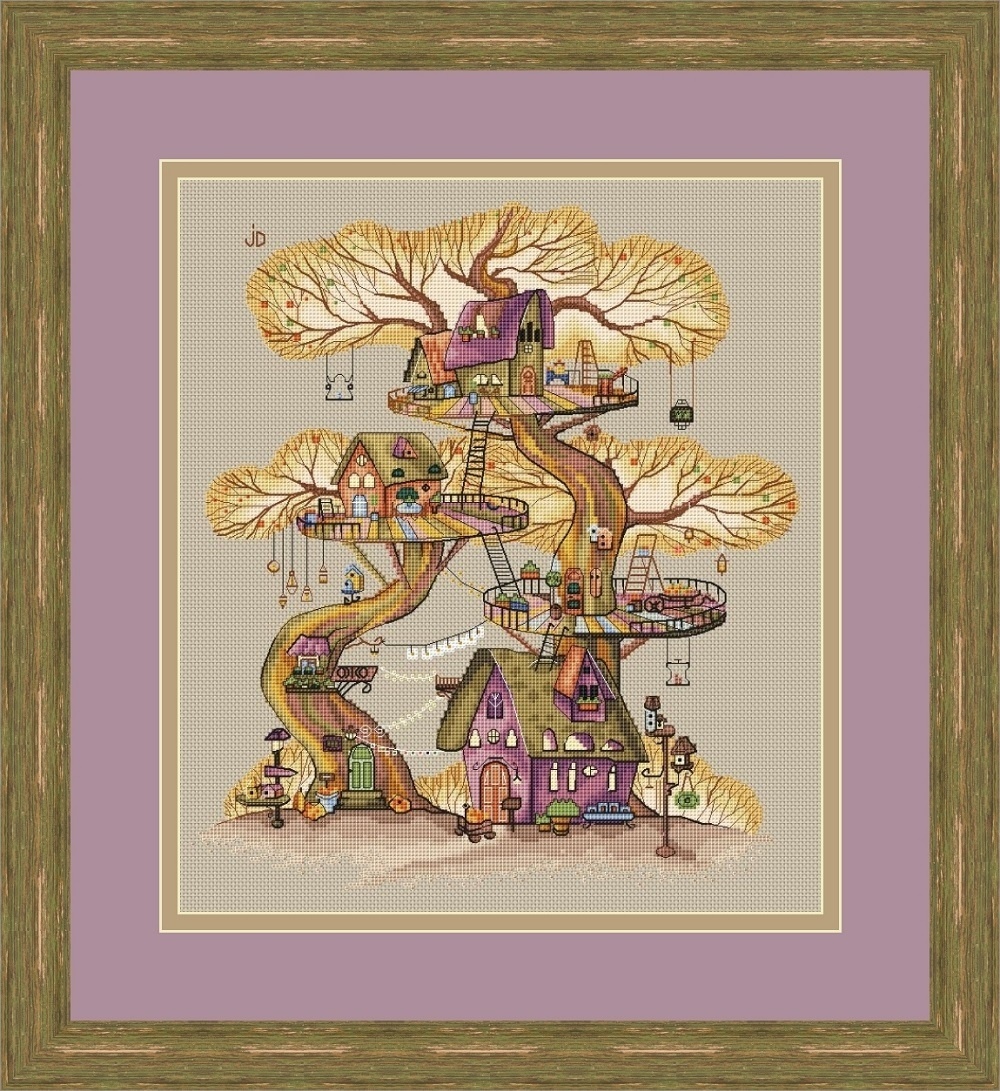 Autumn Fairy-tale House Cross Stitch Pattern фото 1