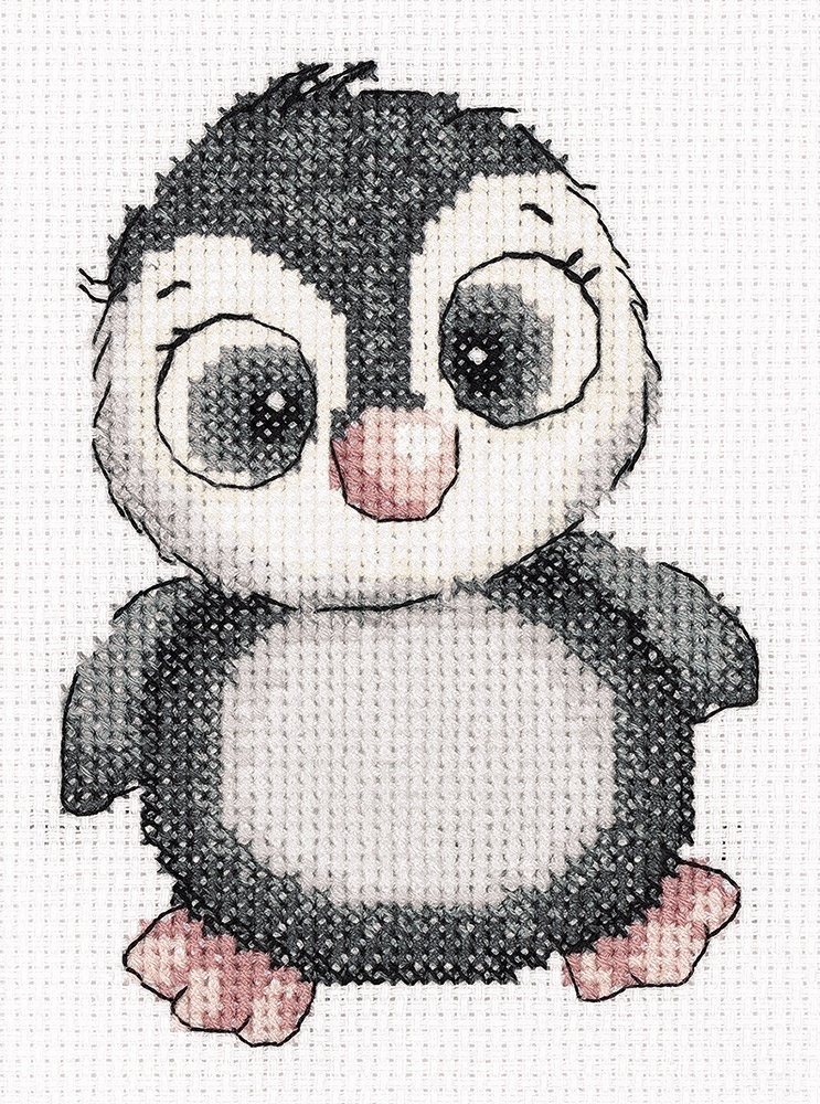 Kiki the Penguin Cross Stitch Kit, code 8-369 Klart