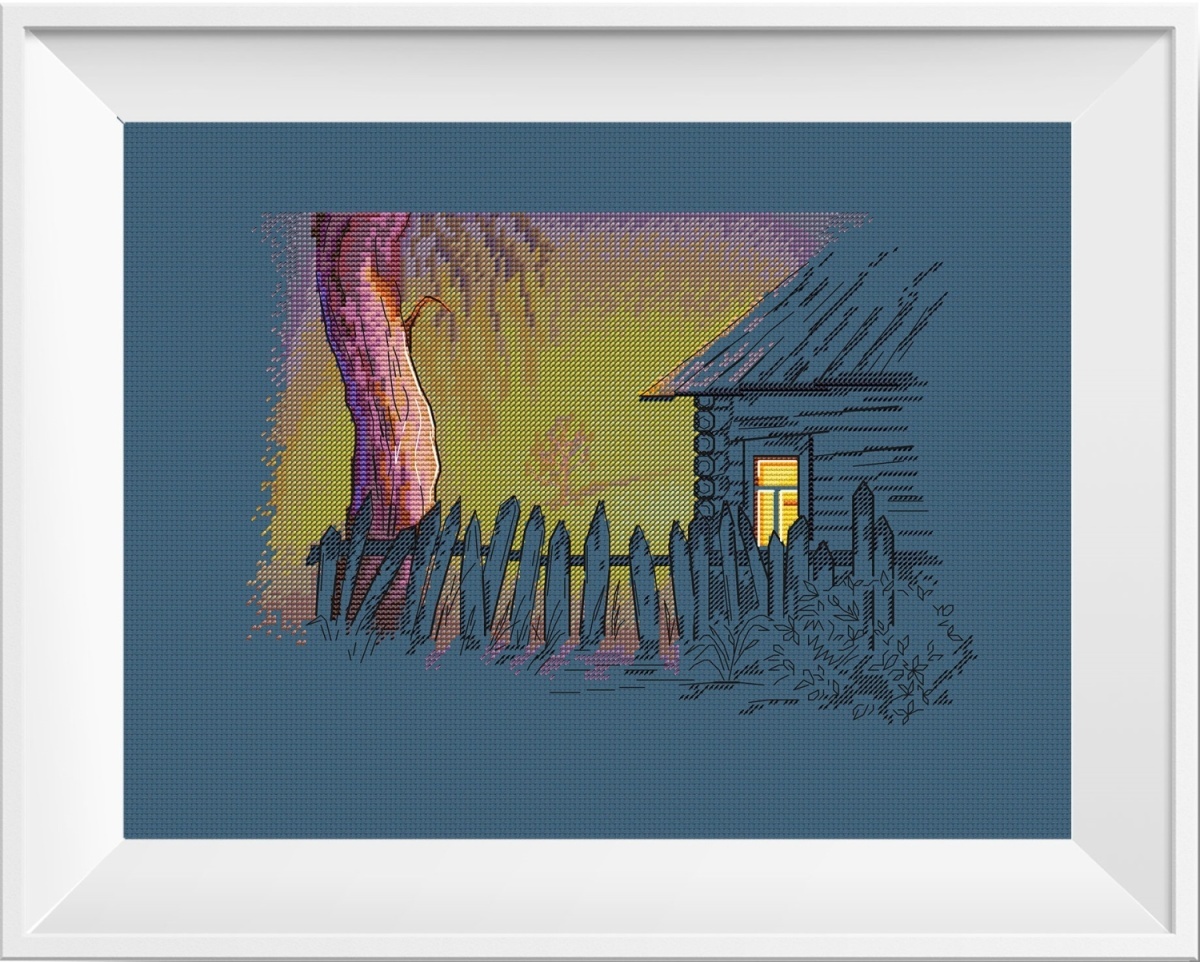 House in the Suburbs Cross Stitch Pattern фото 3