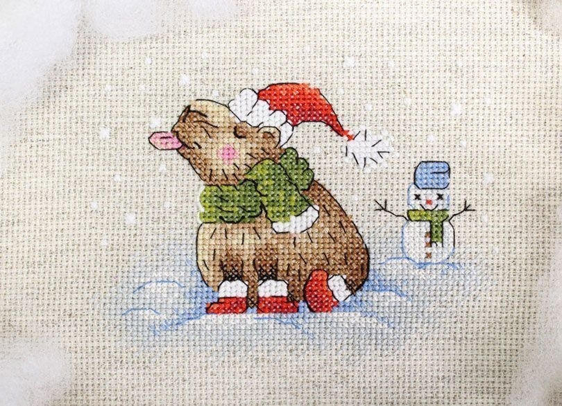 Walk in the Cold Cross Stitch Kit фото 3