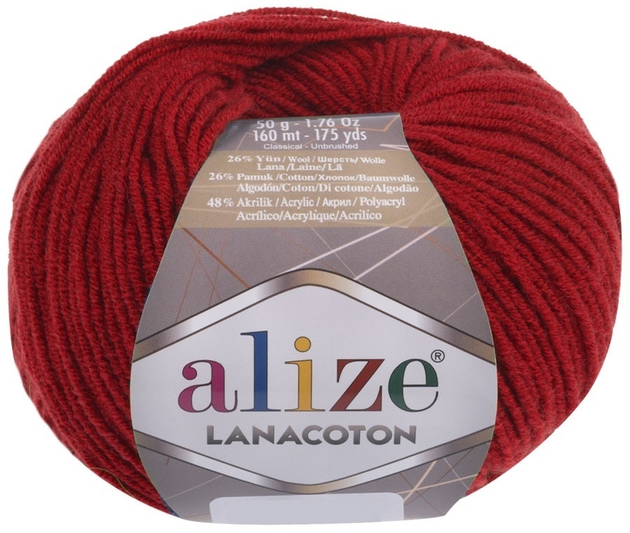 Alize Lanacoton, 26% wool, 26% cotton, 48% acrylic 10 Skein Value Pack, 500g фото 6