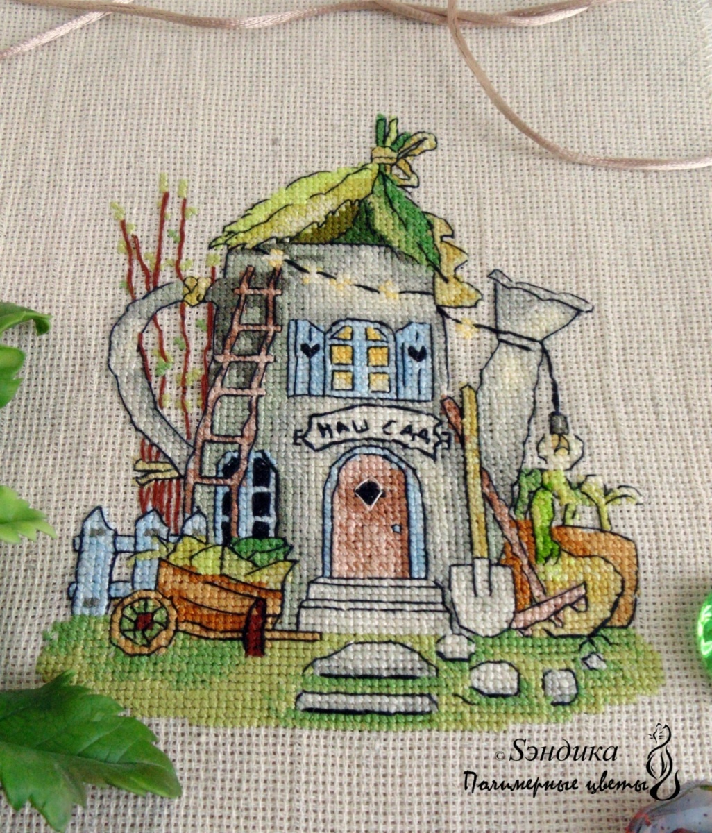 Garden House Cross Stitch Pattern фото 2