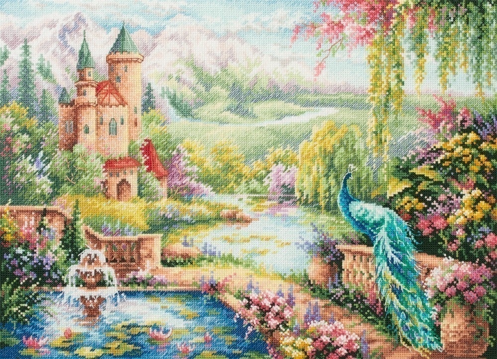 In the Garden of Magical Dreams Premium Cross Stitch Kit фото 1