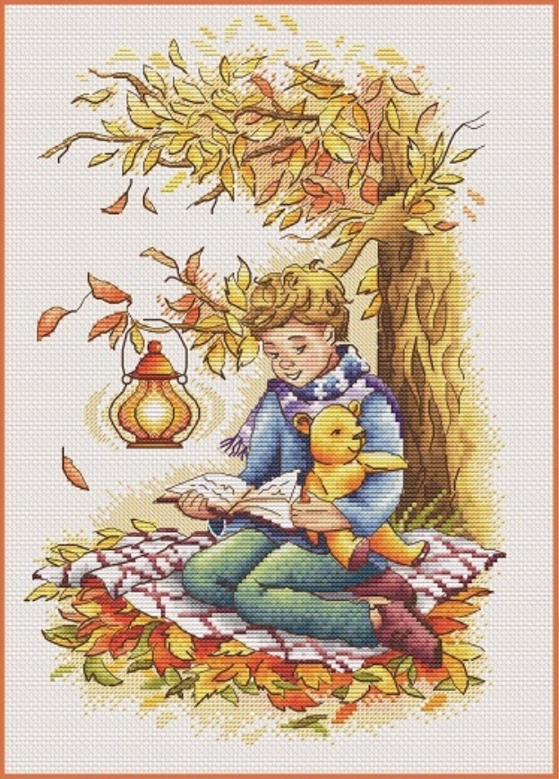Christopher and Winnie the Pooh Cross Stitch Pattern фото 1