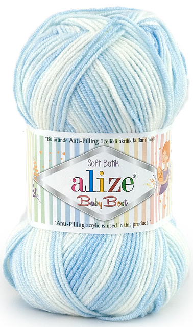 Alize Baby Best Batik, 90% acrylic, 10% bamboo 5 Skein Value Pack, 500g фото 12