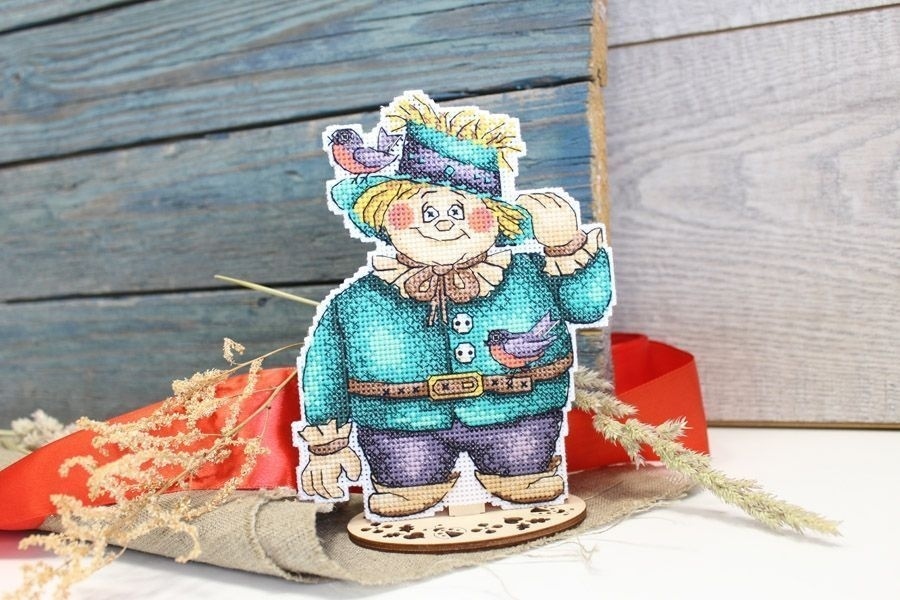 Scarecrow Cross Stitch Kit фото 4