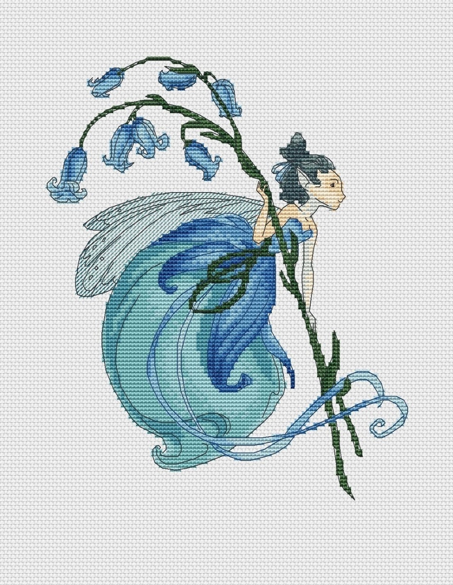 The Bluebell Fairy Cross Stitch Pattern фото 1