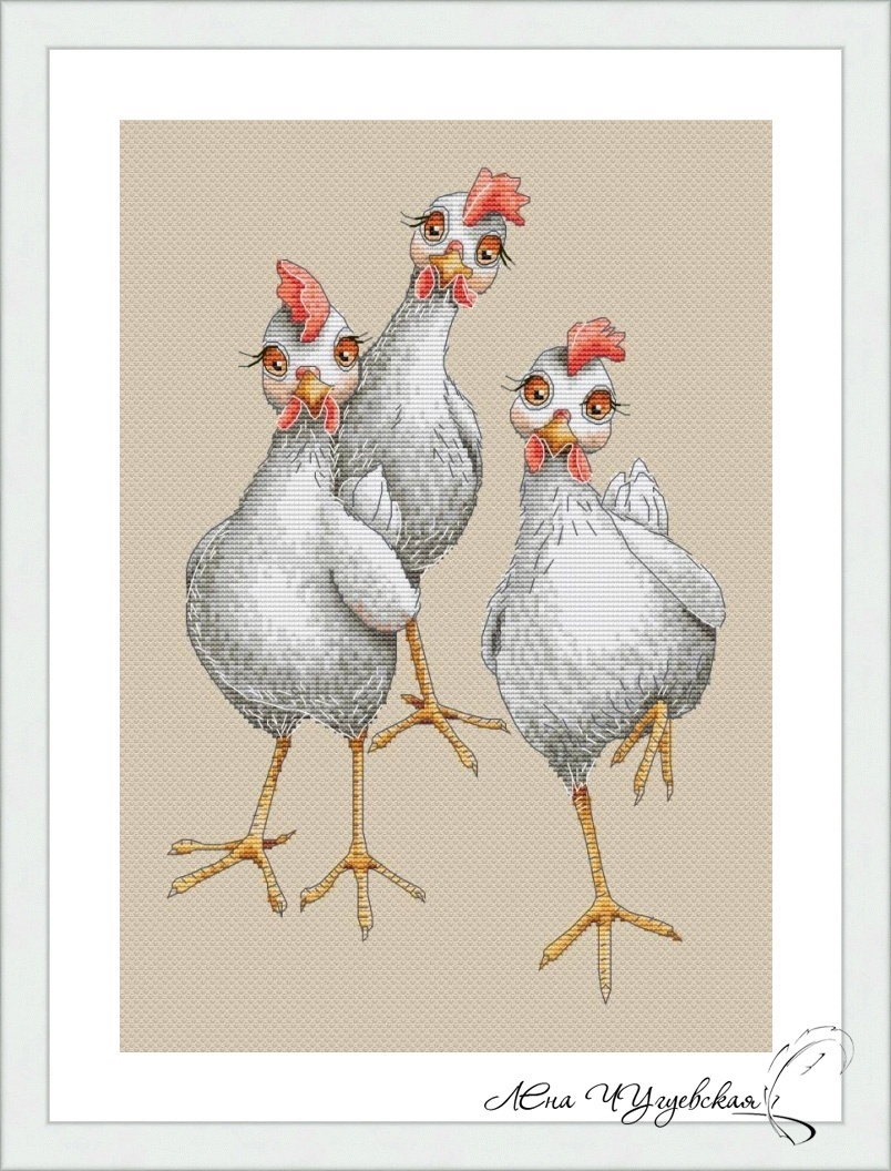 My Chickens Cross Stitch Pattern фото 2