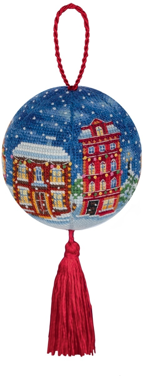 Christmas Ornament. On Eve of Holiday Cross Stitch Kit фото 1