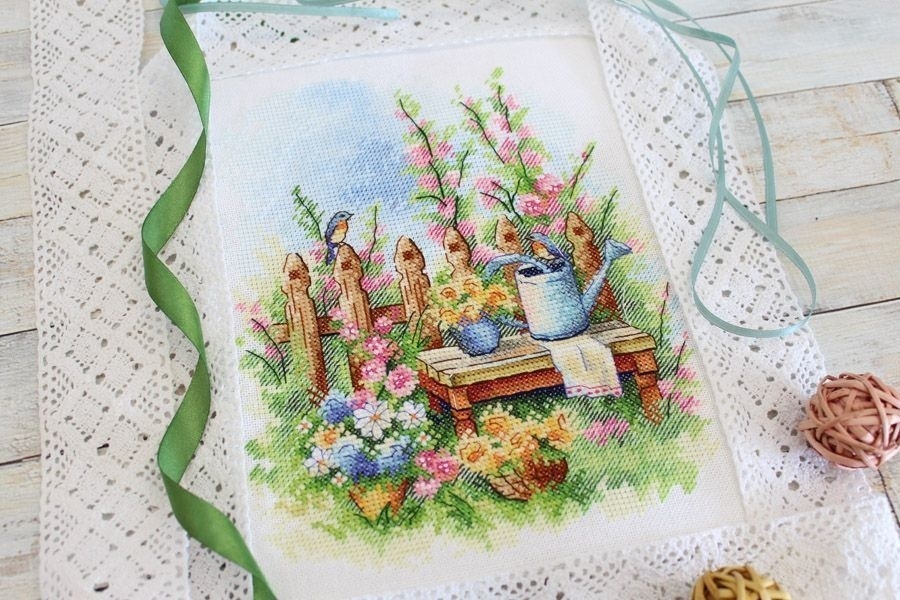 Blooming Garden Cross Stitch Kit by MP Studia фото 4